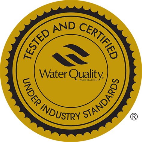 tested and certified water seal|water treatment equipment certification.